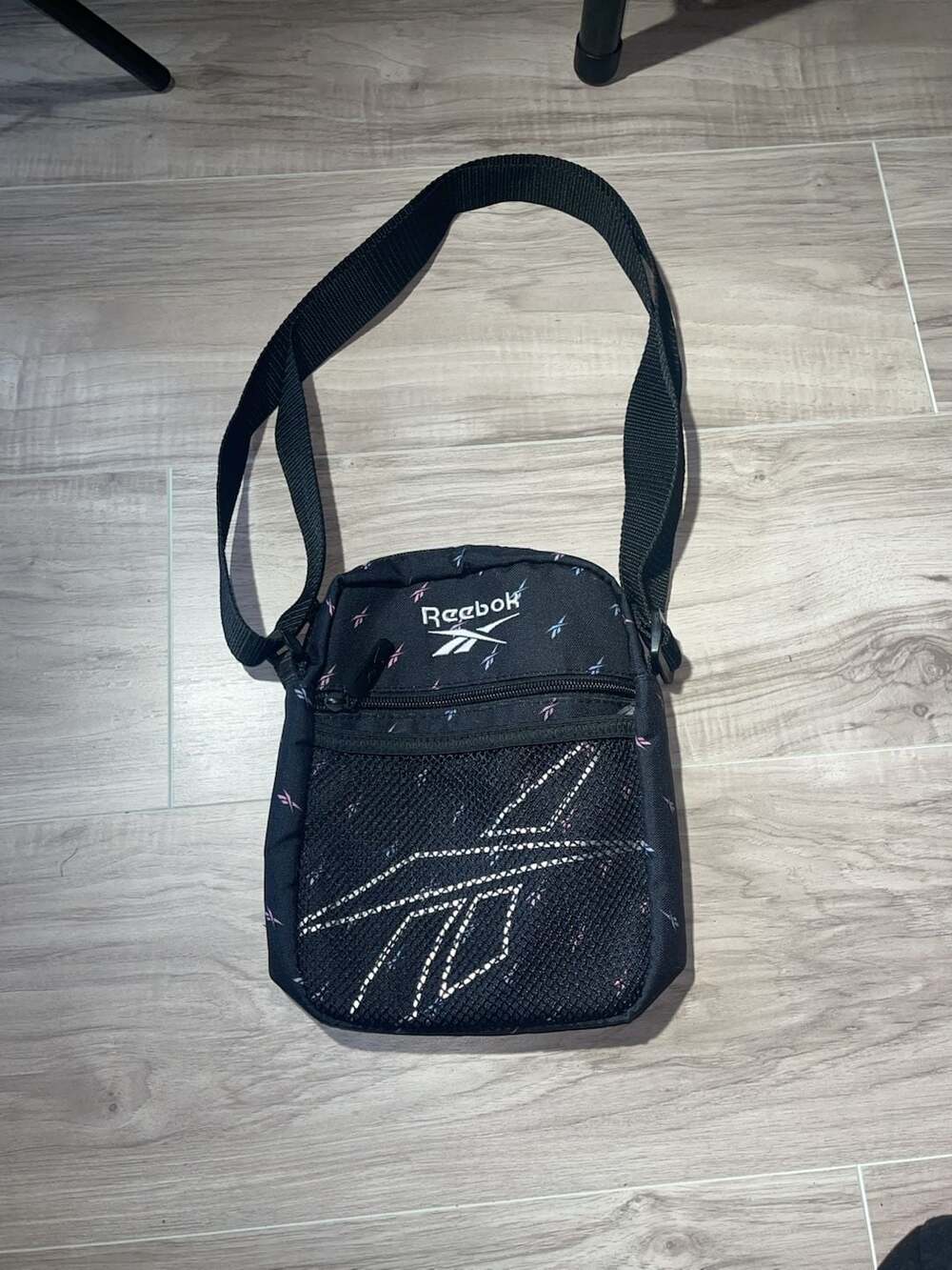 Imported Reebok Crossbody Bag N Sz Black Print